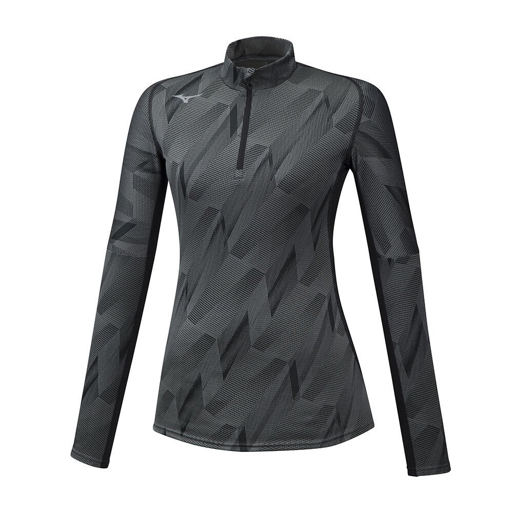 Damske Treningove Oblecenie Mizuno Jacquard Graphic HZ Bezecke Čierne Vypredaj LGFM39547